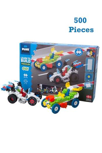 Generic Plus-Plus Learn To Build Set - Go Vehicles, Ingenious Construction Toy, 500 Pieces