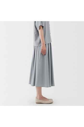 Muji Lyocell Blended Flare Skirt