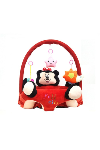 Toyska Plush Baby Armchair with Activities, Minnie Mouse