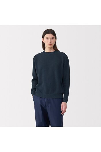 Muji Washi Blended Knit Long Sleeve Pull Over