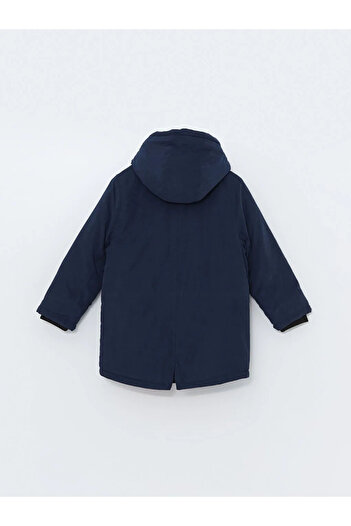 LC Waikiki Lcw Kids Navy Blue Hooded Boy's Coat