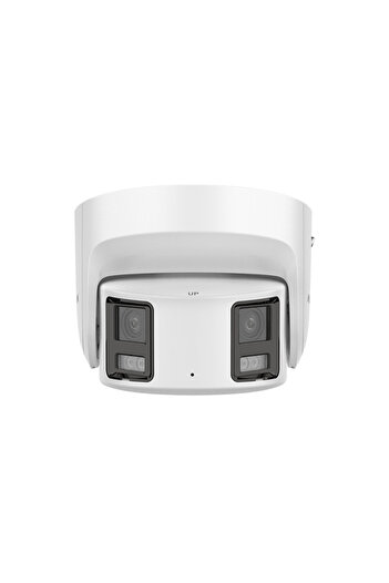 Hikvision ColorVu - Cameră IP 4K, Vizualizare panoramică 180gr., Lățime de bandă 30m, Audio - DS-2CD2387G2P-LSU-SL-4mm