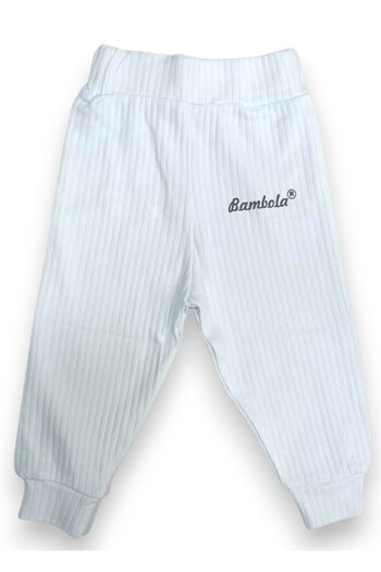 GİRL EMELY Baby Single Bottom 100% Cotton Combed Cotton Reported Pants