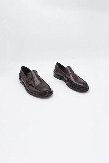 ENDİCAN 829 153 Genuine Leather Men's Classic Shoes Claret Red Acma