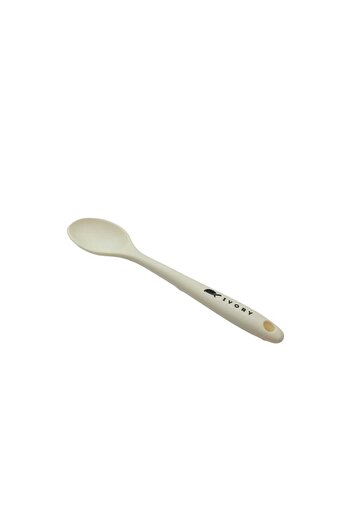 Buççin Ivory Silicone Spoon (20cm) White Knife Set 1 White Unspecified Tr 2 Years