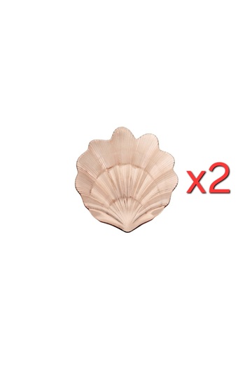 Porland Carla Mocha 2-Piece Flat Plate 20 cm