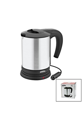 Empressco 24V In-Car Stainless Steel Water Heater, 0.8L, 200W, with Cigarette Lighter Plug, Durable and Practical