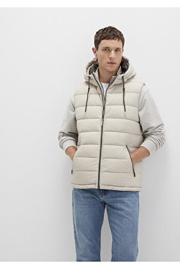 Mavi Hooded Beige Puffer Vest Regular Fit / Regular Cut 0110604-70144