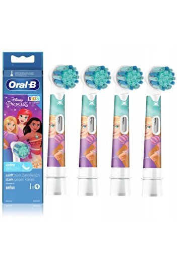 Oral-B Electric Toothbrush Refill Kids 3+ Princess, 4 pcs