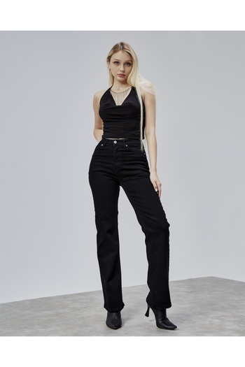 BEJNA Women's High Waist Wide Leg Jeans