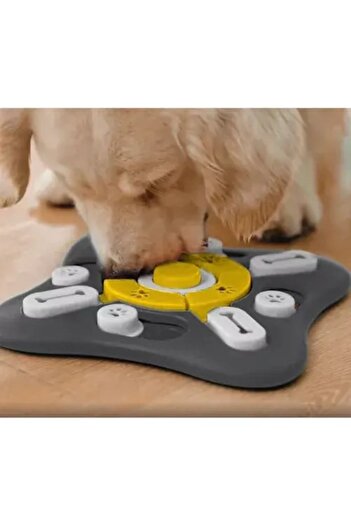 SMARTECH Interactive Dog Toy for Slow Feeding, Black