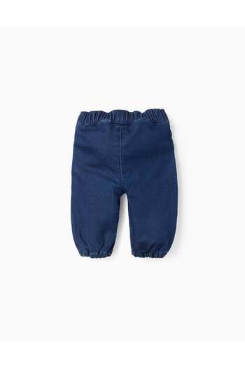 Ziddy Jeans with Press Studs for Newborns, Blue
