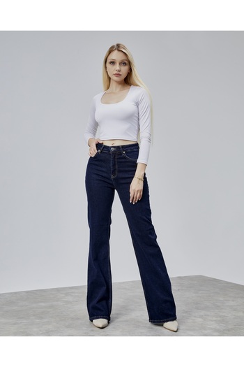 BEJNA Women's High Waist Wide Leg Jeans