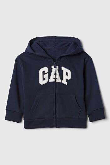 GAP Relaxed Baby Boy Zippered Hooded Sweatshirt