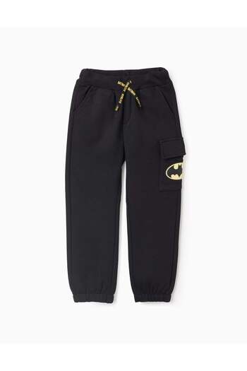 Ziddy Cargo Pocket Joggers for Boys 'Batman', Black