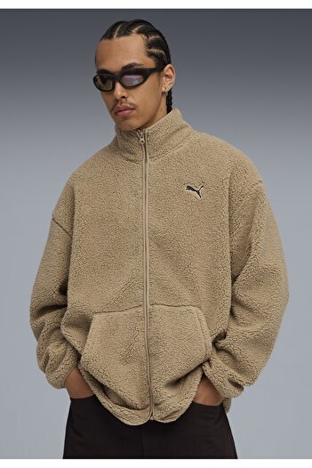 Puma Ανδρικό παντελόνι Sherpa με φερμουάρ και χαλαρή εφαρμογή Essentials Elevated Relaxed Wintery