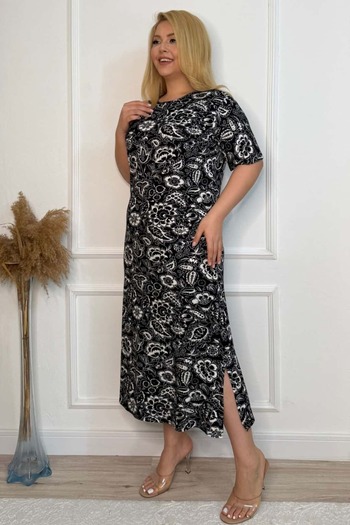 tarzımsüper Women's Plus Size Comfort Model Cotton Nightgown