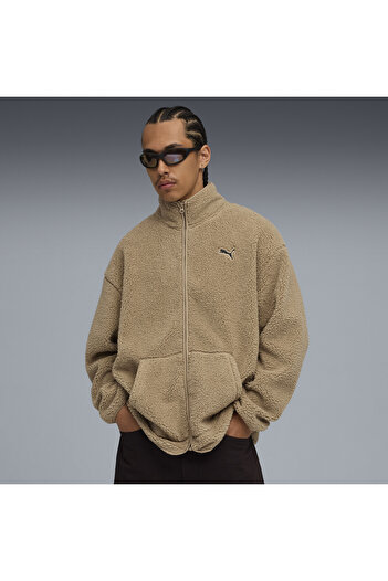 Puma Ανδρικό παντελόνι Sherpa με φερμουάρ και χαλαρή εφαρμογή Essentials Elevated Relaxed Wintery