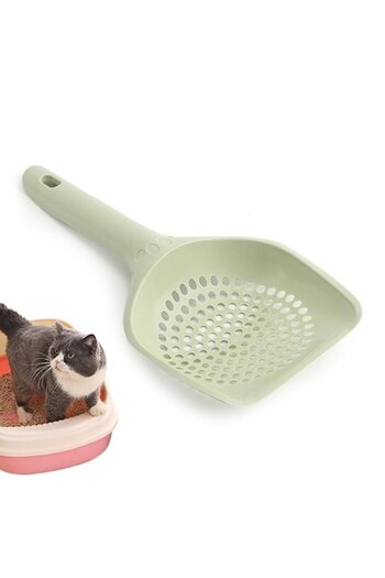 OEM Hygienic Litter Scoop, Ergonomic Design, Plastic, 25 x 13 cm, Green
