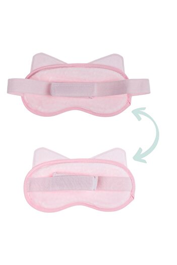 OEM Eye Cooler Pink Cat Ears Eye Compress 19cm