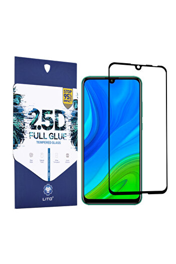 Lito AntiShock film for Huawei P Smart 2020, Slim Fit Design, G771, Hard Glass, Pitch Black
