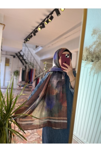 Neva Bamboo Fabric Patterned Shawl