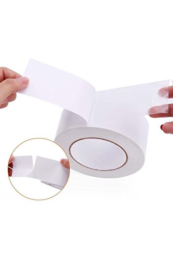 MARKQ Double Sided Tape 2" x 20 Yards Adhesive Sticky Tape for Crafts, Scrapbooking & Gift Wrap (6 Pack)