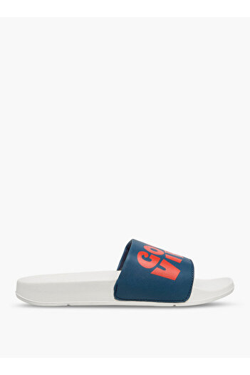 LBL by Shoexpress Slogan Print Slip-On Slides
