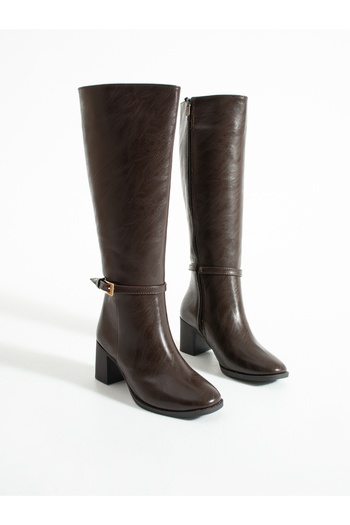 ALEMDAR AYAKKABI Rapide Brown Heeled Women's Boots