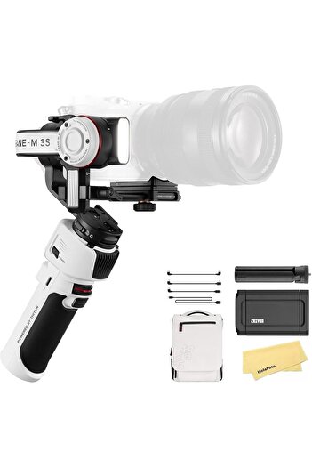 ZHIYUN مثبت كرين M3S كومبو جيمبال للهواتف الذكية وكاميرات DSLR بدون مرآة وكاميرات الحركة، 3 محاور