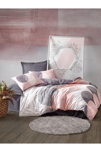 Cotton Box 100% cotton bed linen for 1 person, Cotton Box, Leron - Grey