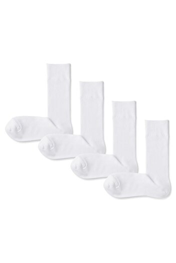 Muji Right Angle Ribbed Socks (4 Pairs)