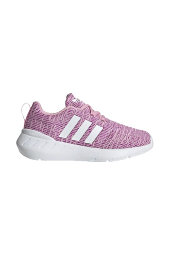 adidas Originals Girls' Casual Sneakers, Raspberry Pink with Stripes, Size 32, Mesh Material