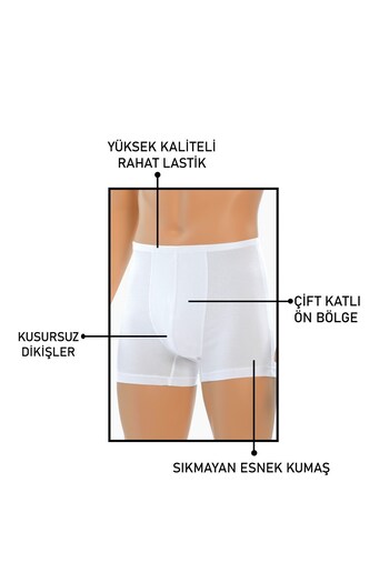 Öts Men's Boxer Thin Waist Elastic (47% Modal - 47% Cotton - 6% Elastane)