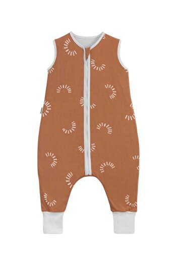 GÜRPAMUK HOME & BABY Winter 2.5 Tog Footed-Booties Baby Girl-Boy Sleeveless Zippered Sleeping Bag/Taba