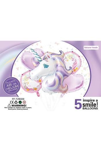 Baloane Vesele Magical Unicorn Balloon Set SET225