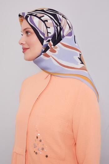 Levidor A.Blue Flower Branch Aura Scarf