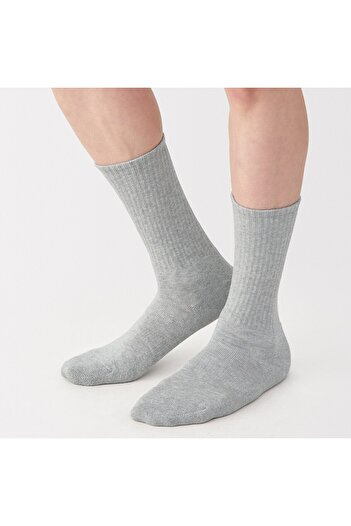 Muji Right Angle Pile Socks, Plain