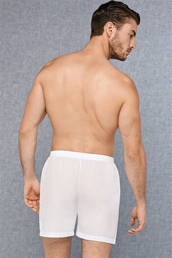Findit Men's Cotton Lined Long Wide Leg Boxers 1525