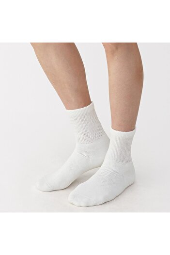 Muji Right Angle Loose Top Pile Short Socks