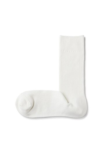 Muji Right Angle Anti-slip-fit Ribbed Socks