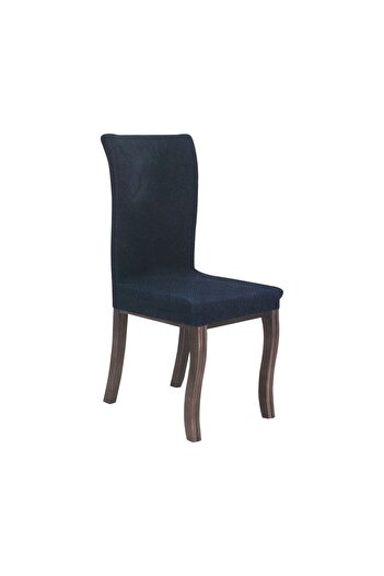 MAPLE LEAF Chair Cover 6pcs Set Navy Blue