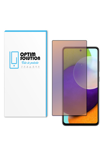 Optim Solution Top Anti-BlueRay Film for Samsung Galaxy A52, Crystal Clear Tempered Glass