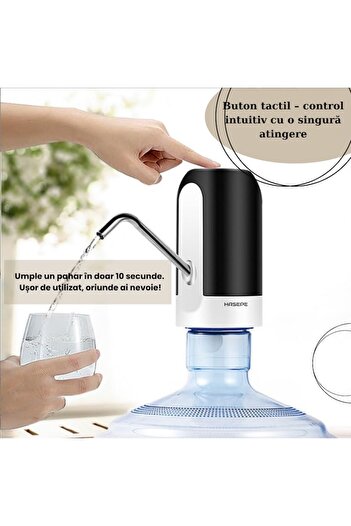 dalimag Electric Water Pump for Bottle HASEPE, Portable Electric Dispenser with Touch Button, USB Rechargeab