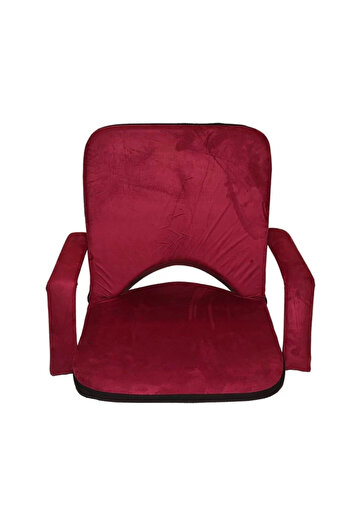 GENERIC4 Ground Chair with Arm and Backrest – Supports up to 150 Kg – Foldable and Adjustable – Purple/