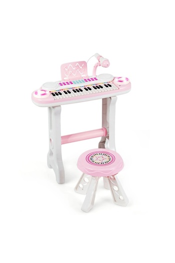 MalPlay Mp3 electronic organ with 37 keys, instrument sounds, musical rhythms, light effects, with M
