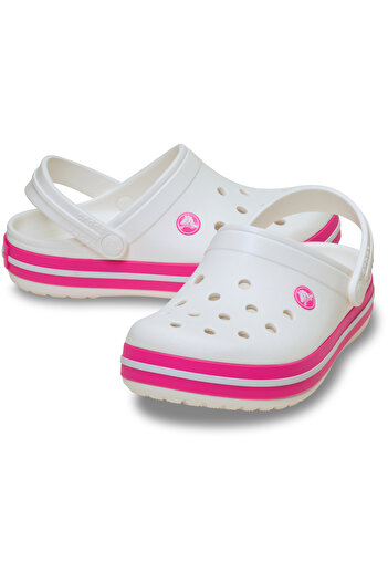 Crocs Children's White Crocband Slippers