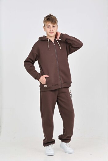 Toontoy Boy's Printed Sleeve Tracksuit Set