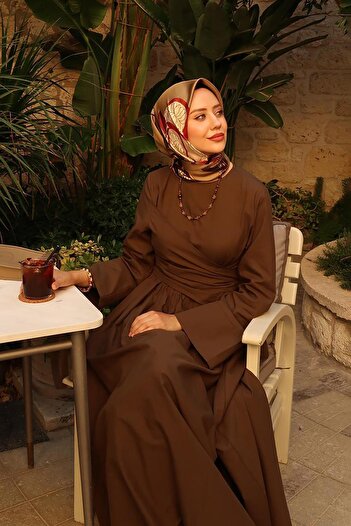 Levidor Khaki Twill Silk Scarf Lunera Collection