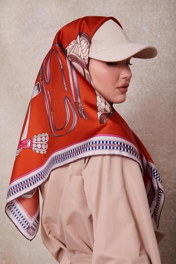 Levidor Tile Twill Silk Scarf Lunera Collection